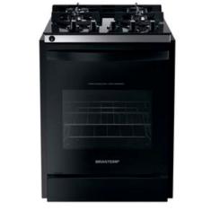 Fogão De Embutir Brastemp 4 Bocas Bivolt Preto Byo4Xaeuna