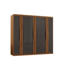 Guarda Roupa Casal Dunas Mdf 6 Portas E 2 Gavetas Moderna Naturalle Gr