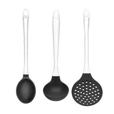 Kit Para Servir de Silicone Cabo Acrílico - UD032