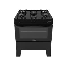 Fogão Itatiaia 5 Bocas Electra Glass Plus Preto Bivolt