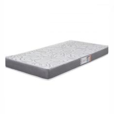 Colchão Solteiro Espuma D33 Pro Confort 88x188x12cm Cinza Hellen, Cinz