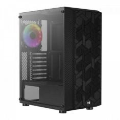 Gabinete Gamer Aerocool Hive Preto Rgb Lateral Vidro