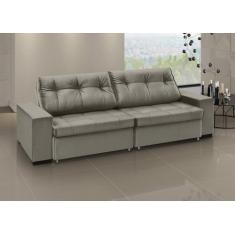 Sofá Retrátil e Reclinável 3 Lugares Veludo com Molas Orion 200cm - ES