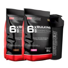 Kit 2 x Hipercalórico Bulking 6kg + 1 coqueteleira- Bodybuilders-Unissex