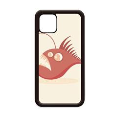 Linda ilustração de peixe de desenho animado lanterna para iPhone 12 Pro Max capa para Apple Mini Mobile Case