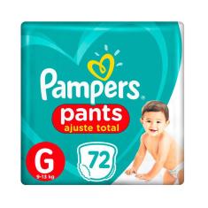 Fralda Pampers Pants Ajuste Total Top Tamanho G 72 Unidades