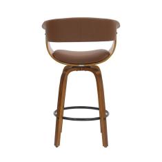 Banqueta Base Madeira Baixa Betim Rivatti Móveis Marrom