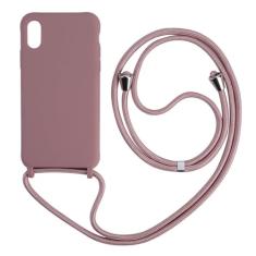 Capa de telefone com cordão de colar para Samsung Galaxy S23 S22 S21 Plus S20 Ultra Note 20 S10 S9 A52 A72 A51 A71 Capa de corrente com alça, rosa, para S10E