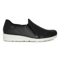 Tênis Usaflex Em Couro Slip On Zíper MM1801