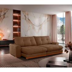 Sofá Argo Veludo 02 Módulos 90 Cm B25cm Meu Sofá Online B016 Veludo Marrom