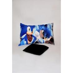 Jogo de Lençol Solteiro com elástico 2 Peças Sonic Personagens - Santo