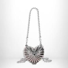 Bolsa Clutch Feminina Alça Coração Brilho Moda Balada Luxo - SWISS BOU