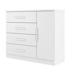 Cômoda Sapateira Gênova Plus Branco - Zanzini - ZANZINI MÓVEIS