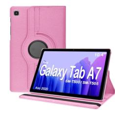 Capa Tablet Samsung Galaxy Tab A7 10.4 T500 T505 Giratória Executiva Rotação Rosa