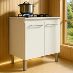 Balcão para Cozinha 2 Portas 71cm com Tampo - Móveis Menezes