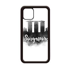 Pintura de cidade com tinta de Singapura para iPhone 11 Pro Max Capa para Apple Mobile Case