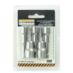 Jogo 5 Peças Soquete Canhão Magnético Parafusadeira Starfer