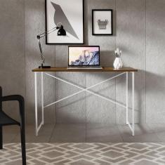 Mesa Escrivaninha para Estudo Office 0,90 cm Miami - KLM, Imbuia/ Bran