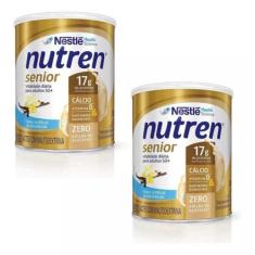 Nutren Senior  370g Suplemento Em Pó Nestlé Carboidratos - Kit c/2 lat