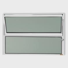 Janela de Alumínio Basculante 40x80cm Vidro Mini Boreal Master Brimak