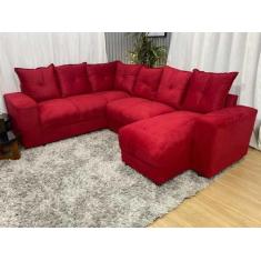 Sofá Canto Vermelho 608 Áustria - Alpoim