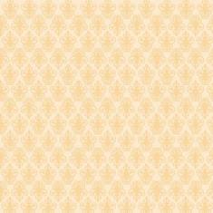 Papel De Parede Laranja Claro Arabesco Sala Adesivo Lavavel - LRP