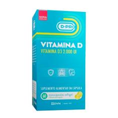 Vitamina D 2000 ui 60 Minicápsulas Softgel - D.Pro - Imunidade e Antioxidante