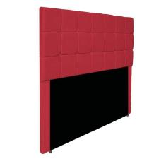 Cabeceira Estofada Manchester 140 Cm Casal Suede - Adj Decor Cor Vermelho