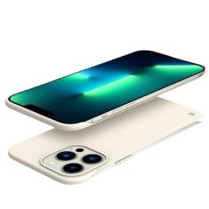 Capa de telefone rígida ultrafina sem moldura para PC à prova de choque para iPhone 14 13 12 Mini 11 Pro Max X XR XS SE 2022 7 8 Plus Capa traseira fina, branca, para iPhone 14