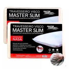 Kit 2 Travesseiros Nasa Viscoelástico Master Slim Sono e Conforto - CO