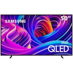 Smart TV 50" QLED 4K Samsung 50Q60B, Modo Game, Som em Movimento, Tela sem limites, Design slim, Visual livre de cabos, Alexa built in