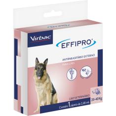 Antipulgas e Carrapatos Virbac Effipro 2,68 mL - Cães de 20 até 40 Kg