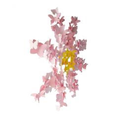 Móbile Berço Bebê Infantil Quarto Flor Flutuante Borboletas