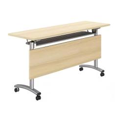 Mesas de Conferência Mesa De Conferência Dobrável Mesa De Treinamento De Escritório, Mesa De Reunião De Seminário Móvel Moderna Com Rodas De Rodízio, Para Sala De Aula De Sala De Conferência, 12 Taman