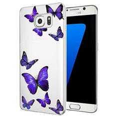 Vavies Capa para Galaxy S7 Edge, Samsung S7 Edge para meninas e mulheres, fina, à prova de choque, transparente, macia, flexível, TPU, capa protetora traseira para celular para Samsung Galaxy S7 Edge