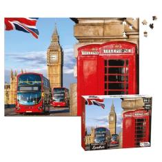 Quebra Cabeça Cidade Londres 1000 Peças Puzzle Pedagógico - Pais e filhos