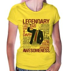 Baby Look Legendary Awesomeness - Foca na Moda, Amarelo, G
