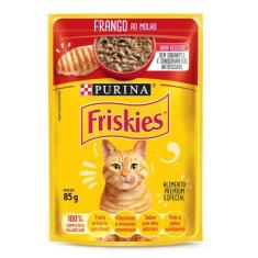 Ração Úmida para Gato Friskies Adulto Sabor Frango ao Molho em Sachê 8