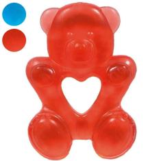 Mordedor de Água com Textura Macia para Bebê Buba Ursinho Cores Diversas