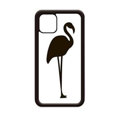Capa de flamingo preto para iPhone 12 Pro Max para Apple Mini Mobile Case