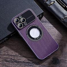 Capa fosca de luxo para iPhone 14 13 12 Pro Max 11 13 14 Pro Protetor de câmera de janela grande à prova de choque Capa de telefone para iPhone 14 Pro, Roxo escuro, para iPhone 12 Pro