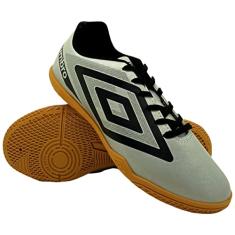 Chuteira Futsal, Beat, Umbro, Masculina, Prata/Preto, 40