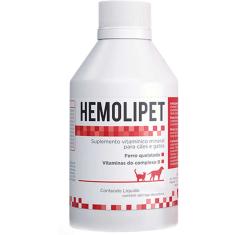 Suplemento Vitamínico Avert Hemolipet para Cães e Gatos - 60 mL