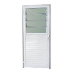 Porta de Alumínio Basculante 210x86cm com Vidro Boreal Super Brimak Ab