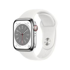 Apple Watch Series 8 41mm Gps + Cellular Caixa Prateada Aço Inoxidável