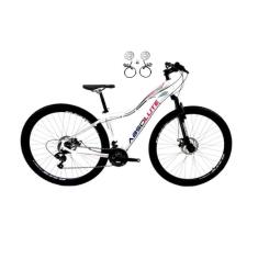 Bicicleta Aro 29 Absolute Hera Feminina 24v Freios a Disco Hidráulicos Garfo Suspensão - Branco 