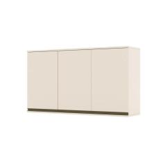 Armário Aéreo De Cozinha 120 Cm 3 Portas Connect Henn Off White