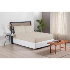 Jogo de Lençol King 3 Peças com Elástico Micropercal 300 Fios - Versat