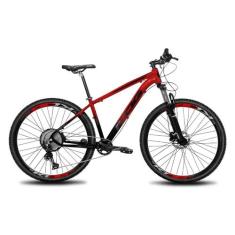 Bicicleta Aro 29 MTB KOG 12V Freios Hidráulicos e Trava, Vermelho, Pre