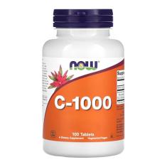 NOW Foods Vitamina C 1000mg e Rosa Mosqueta 100Tab Importado